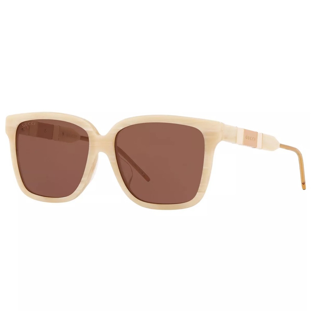 GUCCI Brown Rectangular Ladies Sunglasses
